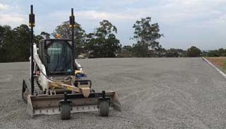 Providing site levelling and earth moving